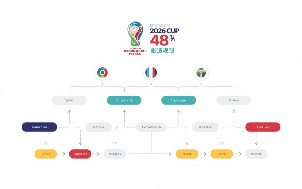 2026世界杯出线规则分析：48队时代的名额分配、附加赛与“小组第三”新路径一图读懂